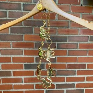 Vintage Gold Elephant Chain Belt